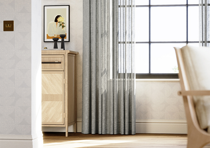 Kalahari Voile, Cool Grey - Made to Measure Curtains - Image 5